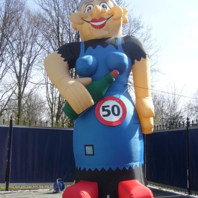 Sarah met fles
